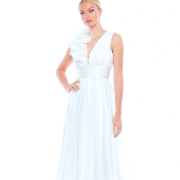 ⭐️SOLD⭐️Mac Duggal Vintage Style Floral Gown Wedding Bride Sz 14 - Picture 17 of 17